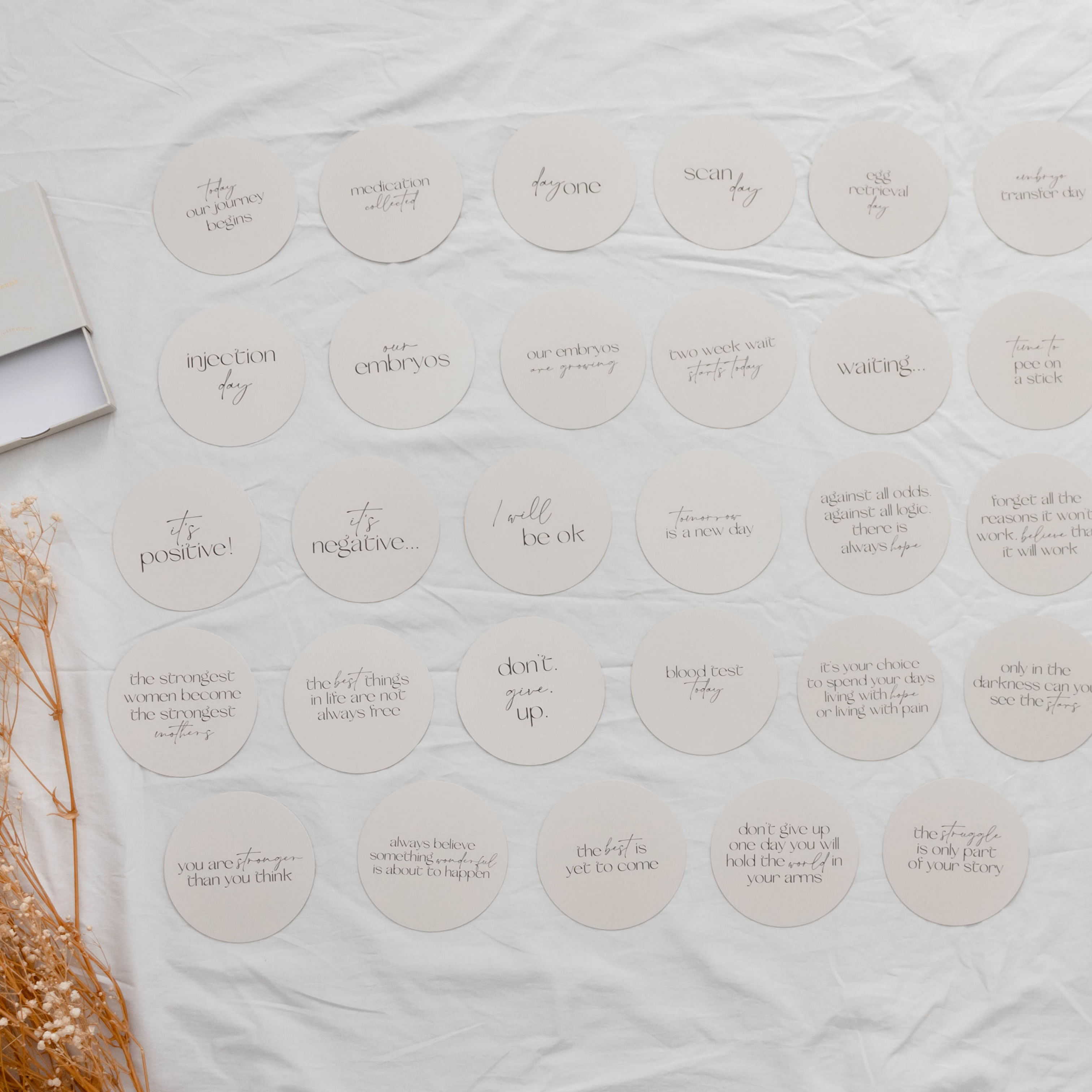 Darling IVF  Milestone Cards