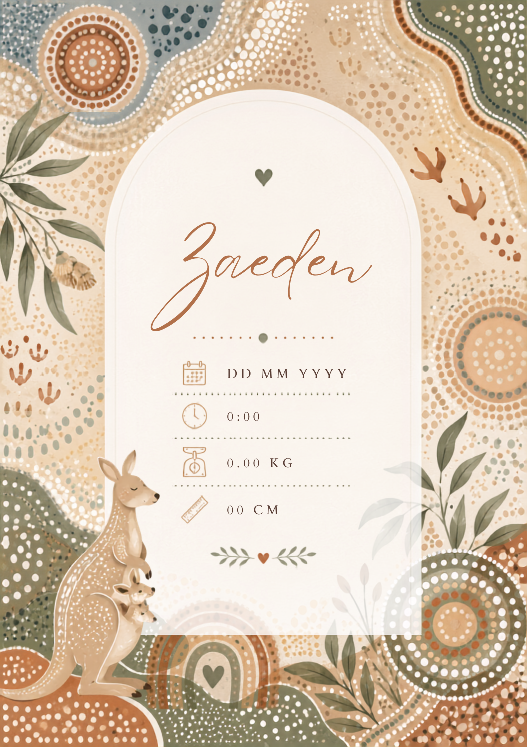 Bushland Dreams Birth Print