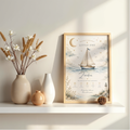 Sail into Wonder Birth Print