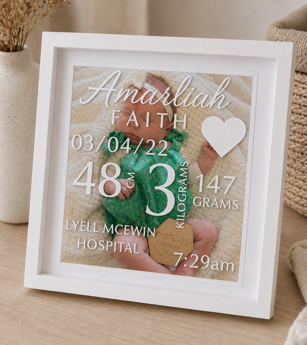 Custom Keepsake Photo Frame